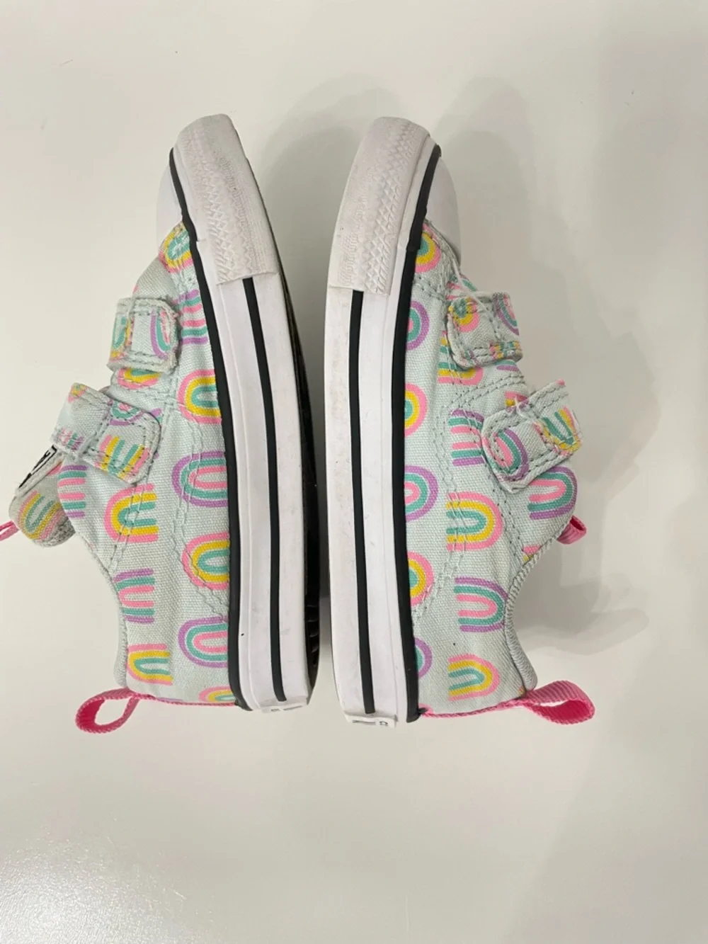 Converse All Star Toddler Whimsical Rainbow Canvas Sneakers, toddler size 7